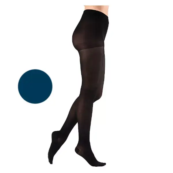 Meia-calça comprida Gibaud Venactif Softness Classe 2, tamanho 5, azul-marinho