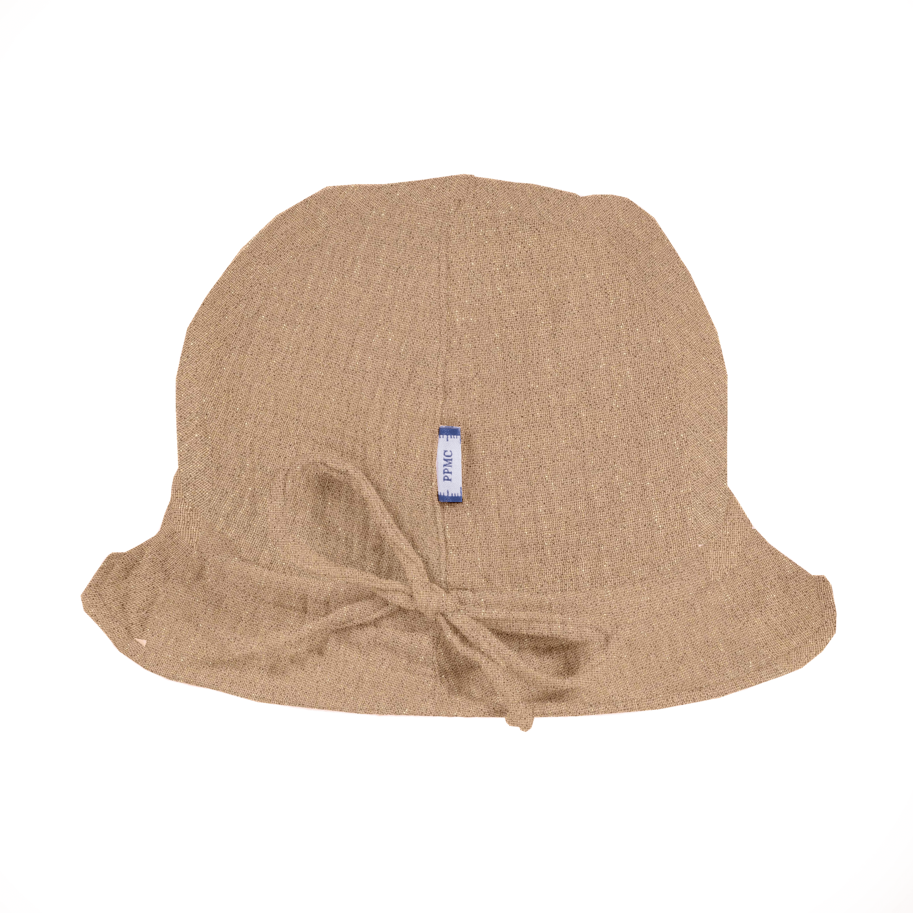 Chapeau Soleil Charlotte Gaze Pailletée Camel