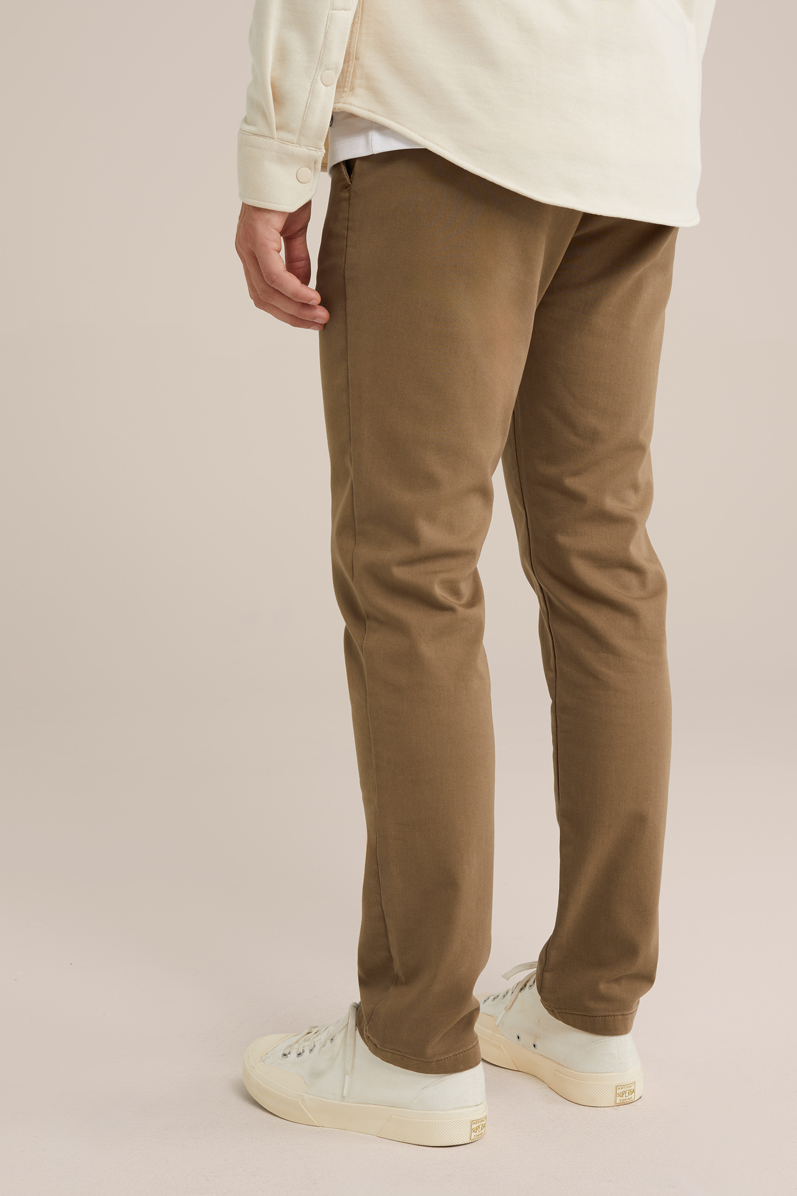 slim fit chino van jog kwaliteit Fundamentals Brons