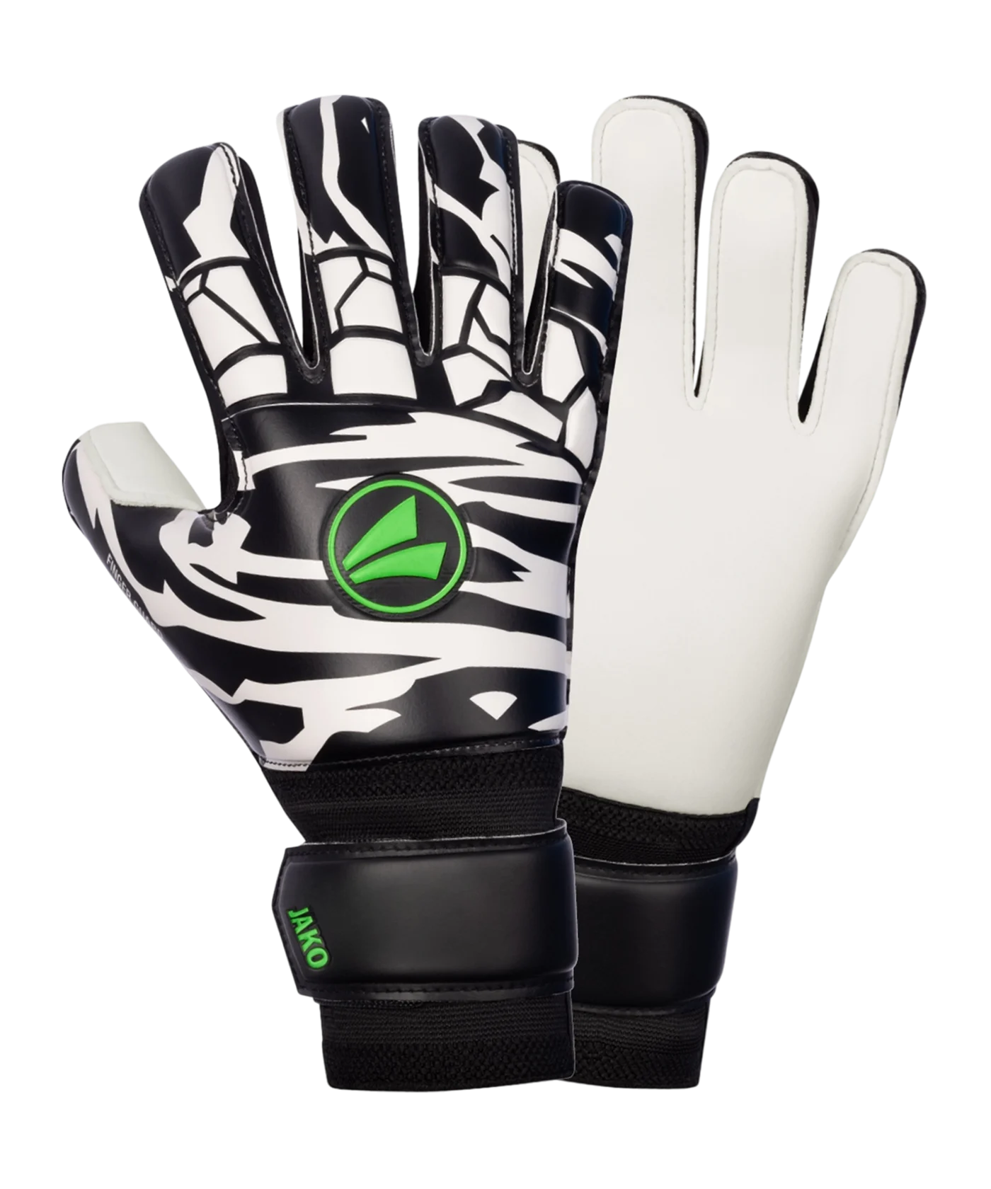 JAKO Animal Basic RC Protection Torwarthandschuhe Schwarz Weiss Grün F810