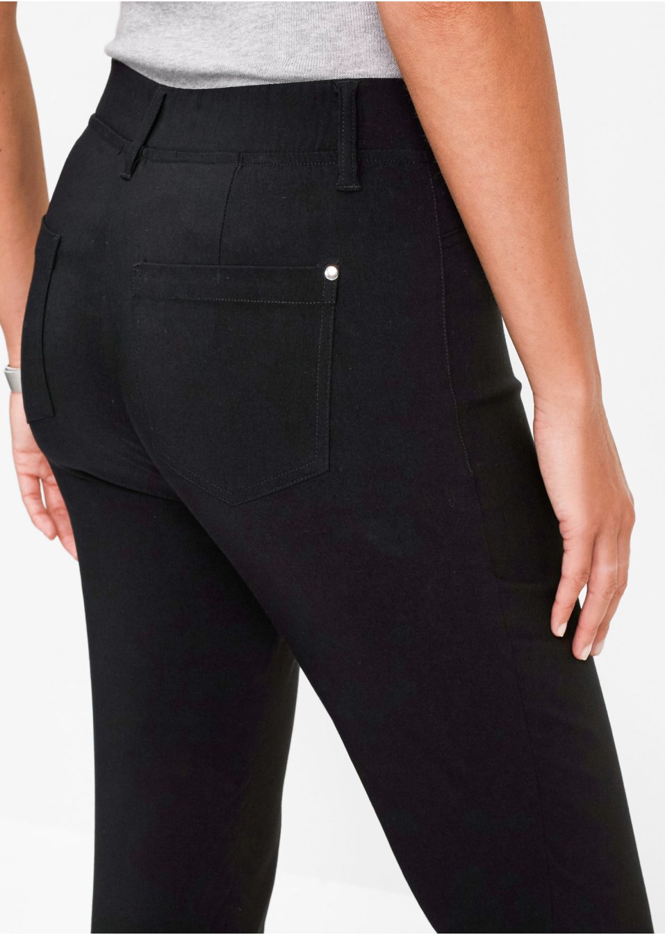 Pantalon extensible à taille élastiquée