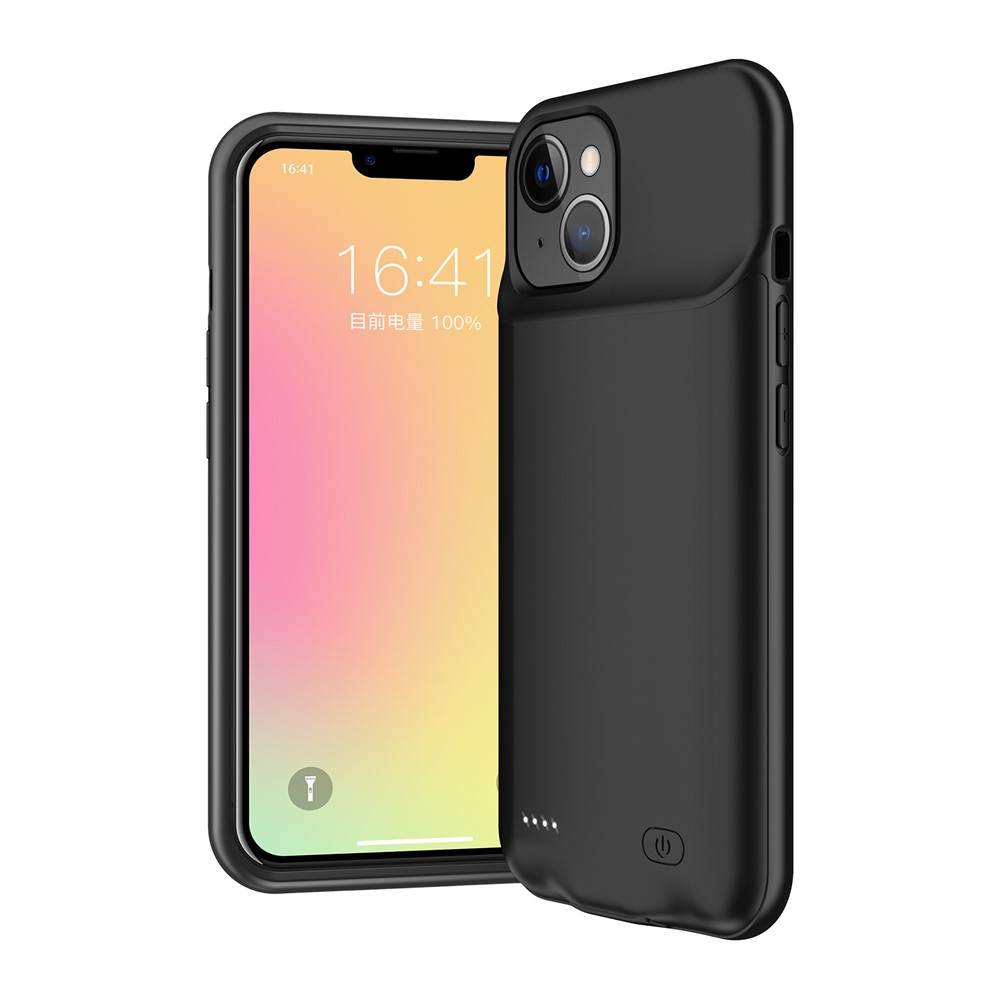 iPhone 13 Mini Backpack Akku Case Schutzhülle (6000mAh) - Schwarz