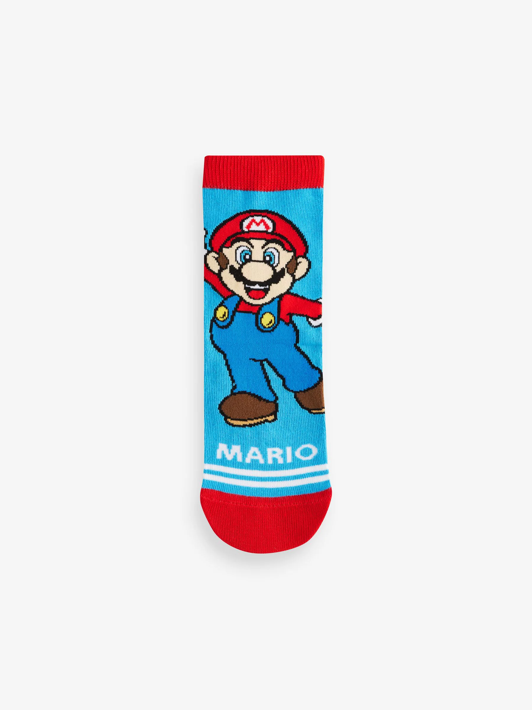 Super Mario - Verpakking van 5 paar Character sokken met hoog katoengehalte