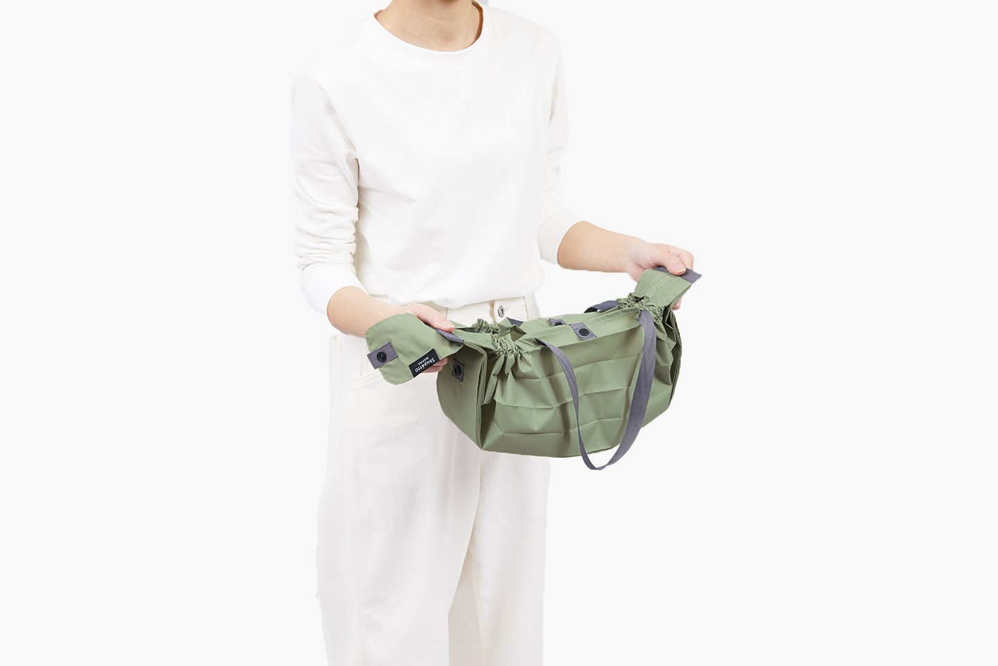 Shupatto - Medium Foldbar Taske Mori - Grøn