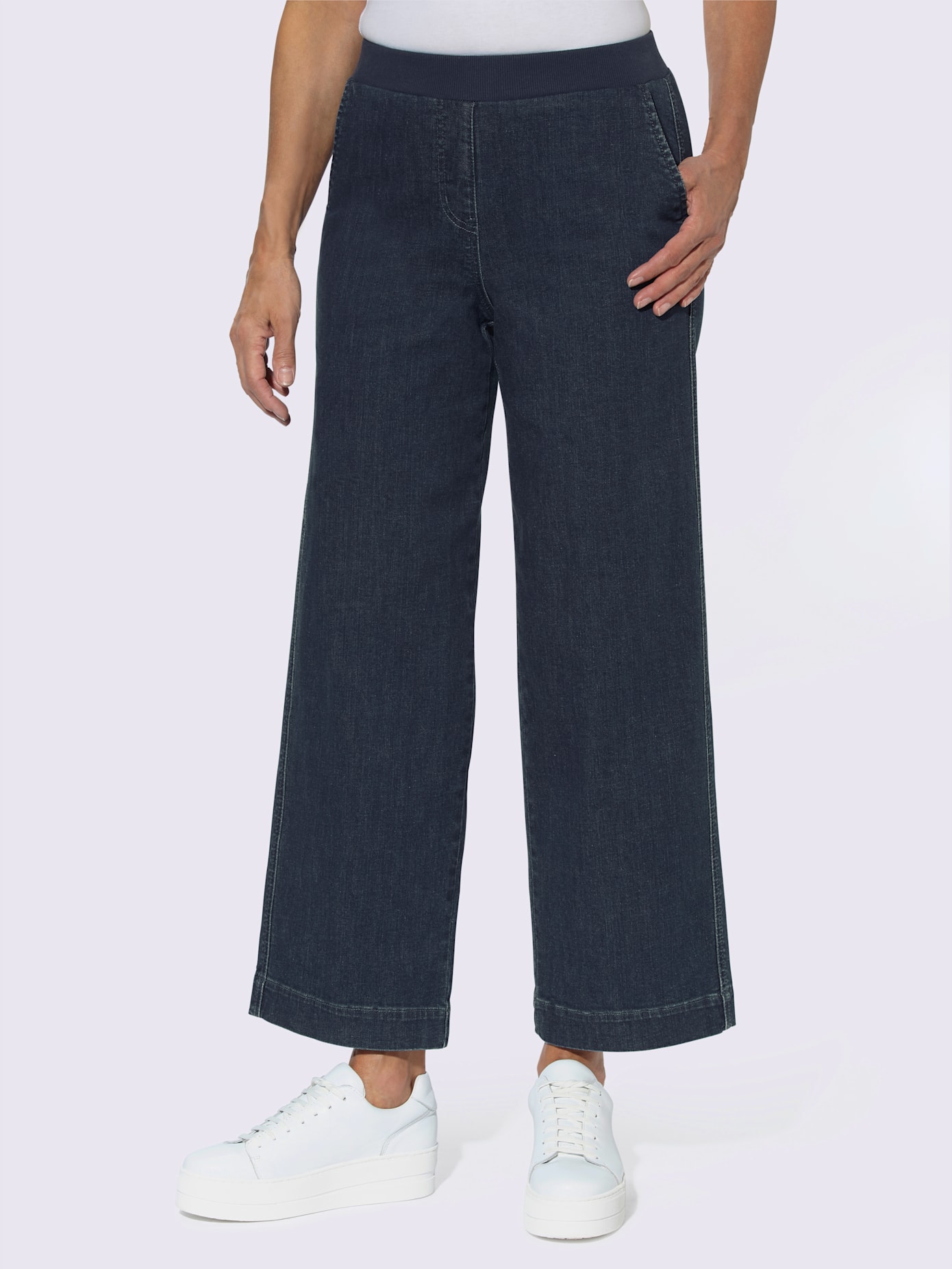 Jupe-culotte en jean 96% coton