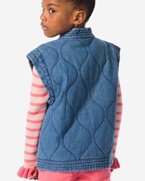 gilet enfant denim bleu