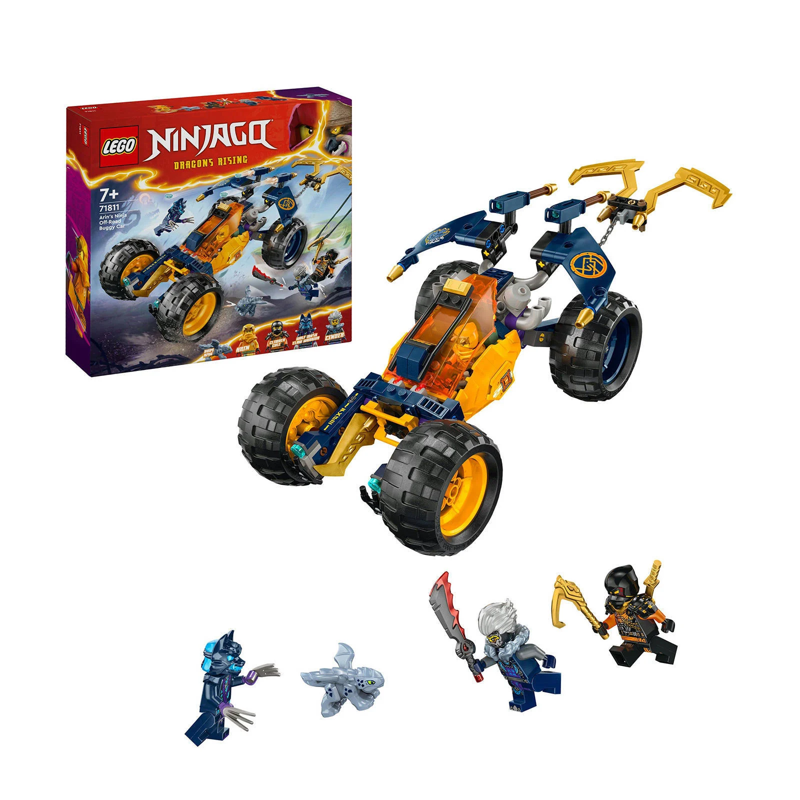 LEGO Arins ninjaterreinbuggy Voertuig en Draken Speelgoed Set voor Kinderen 71811