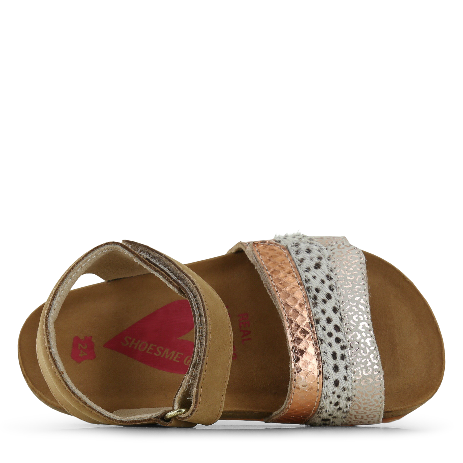 Shoesme bruine sandaal Leer, Metallic | Meisjes schoenen