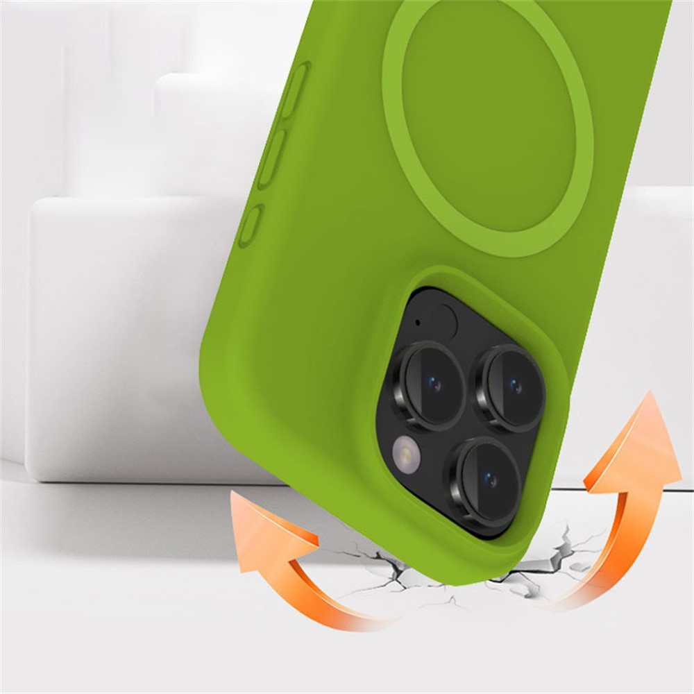 iPhone 16 Pro Max MagSafe Silikon Case Hülle - Rosa