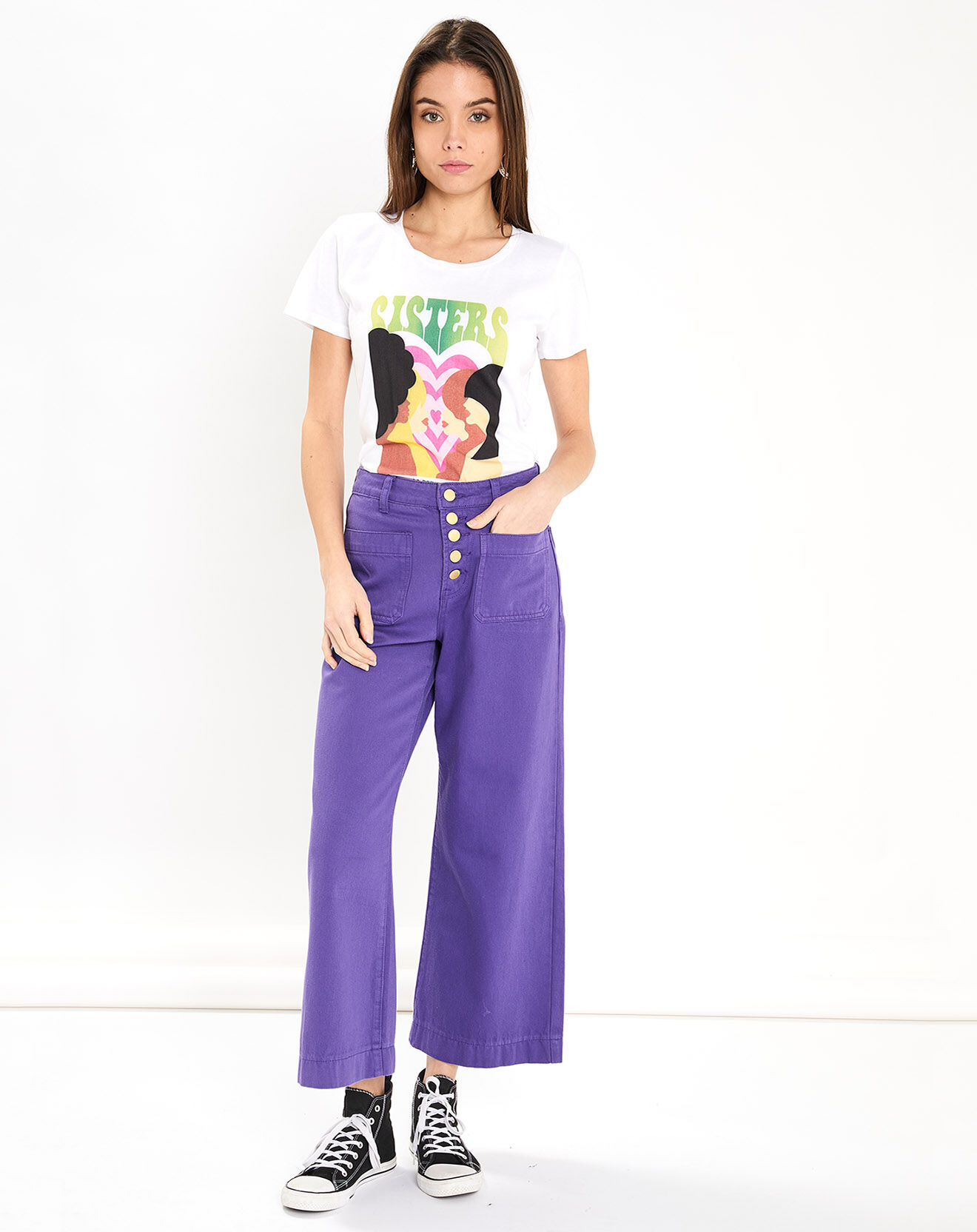 La Petite Etoile T-Shirt Soeurettes blanc