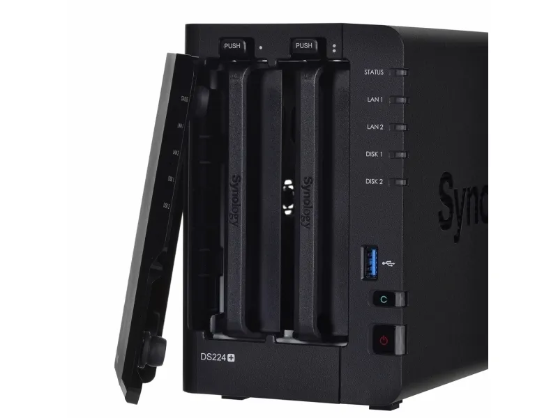 Synology Disk Station DS224  - NAS-server - RAID 0, 1, JBOD - RAM 2 GB - Gigabit Ethernet - iSCSI support