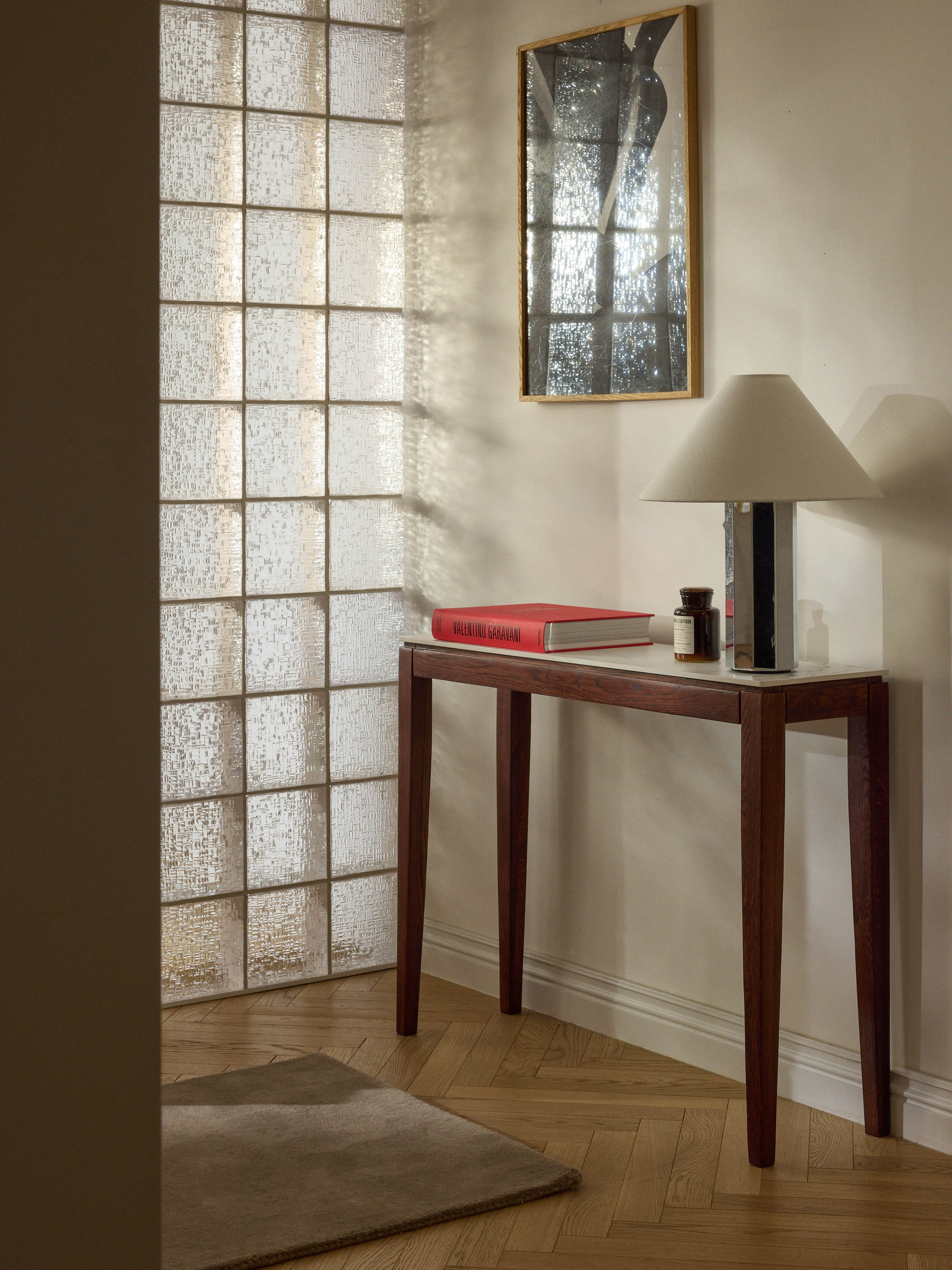Wandtafel Jackson met tafelblad in marmerlook