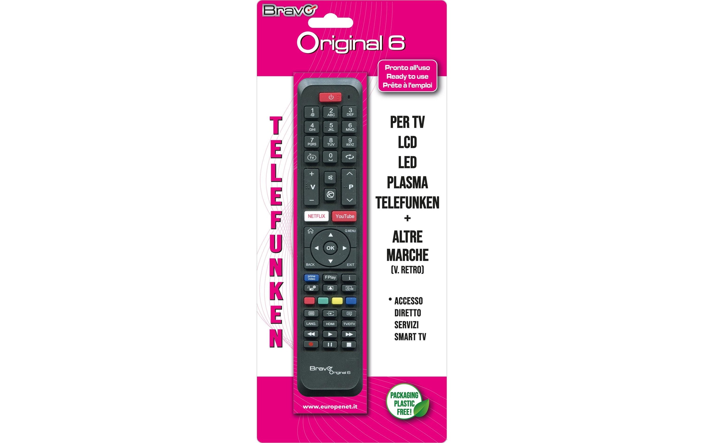 Fernbedienung »CE Bravo ORIGINAL 6 Telefunken« 1-in-1