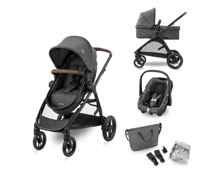 Zelia S Trio 0 - 4 Y   0 - 22 kg    2-in-1-Sitzeinheit |    Bequem und einfach im täglichen Gebrauch  |    i-Size-Kindersitz |    Umfassendes 3-in-1 Travelsystem  |