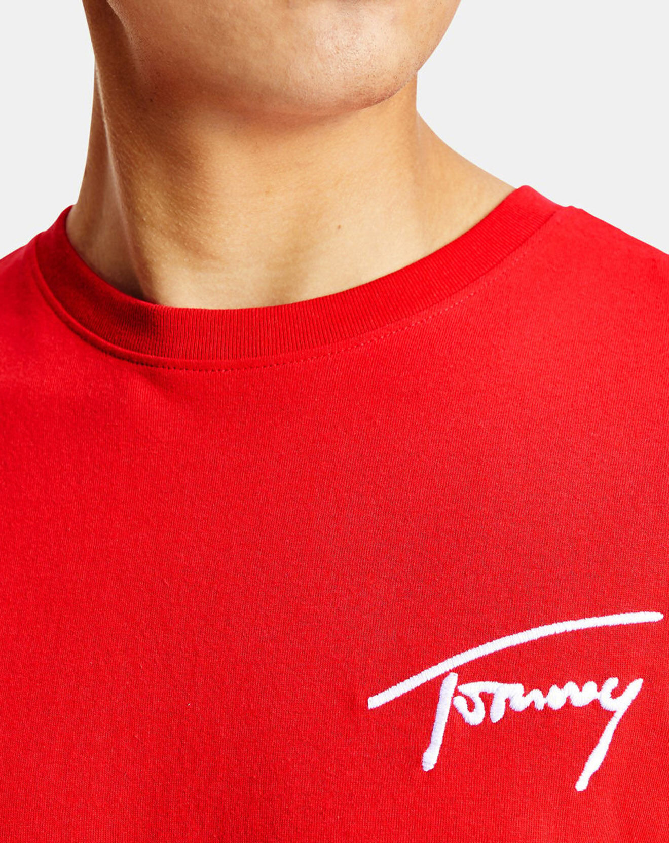 Tommy Jeans T-Shirt Tommy Signature rouge