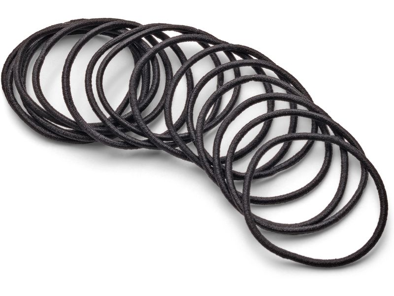 DailyGo Haargummi ohne Metallverschluss 5 cm 15 Stück, schw Klassische Haargummis ohne Metall