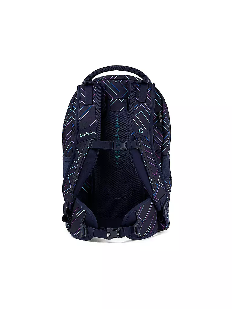 SATCH Schulrucksack Satch Pack Purple Laser dunkelblau