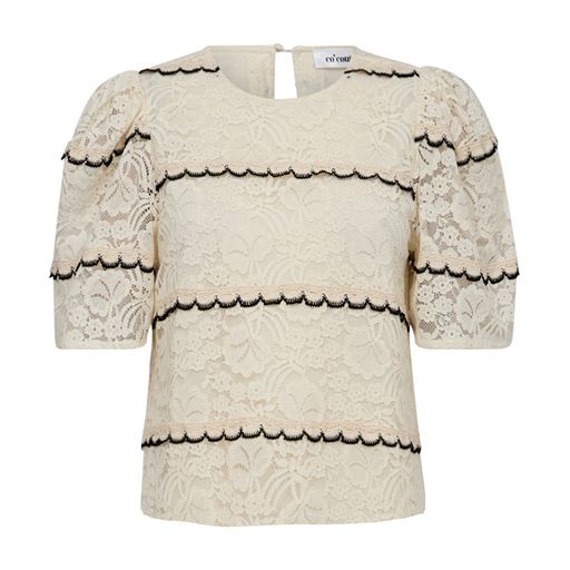 Co'Couture LoraCC Lace Bluse, Off White, S