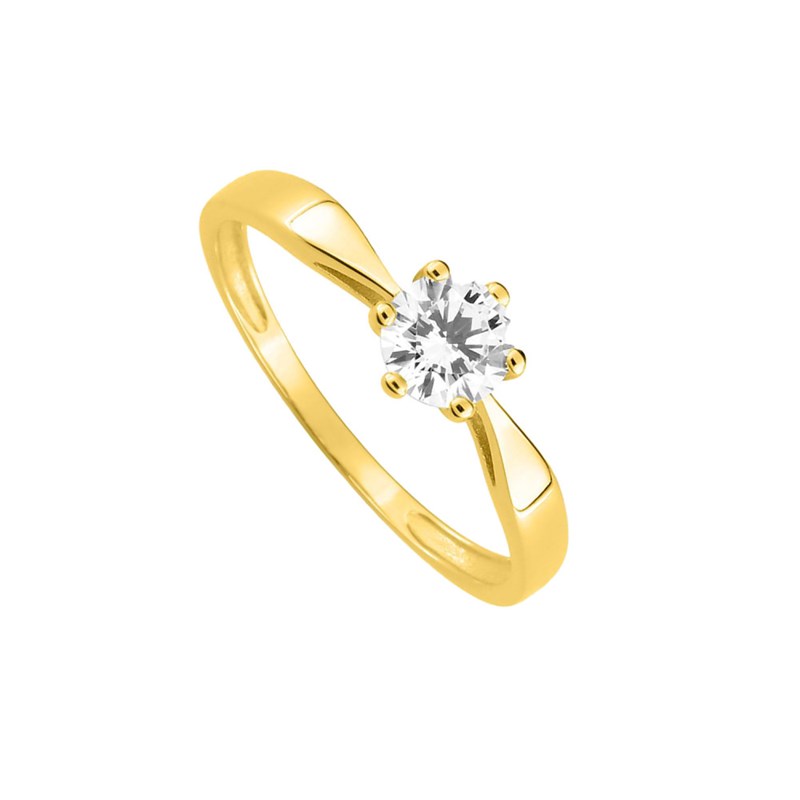Bague Femme - Oxyde de zirconium - Or 18 Carats