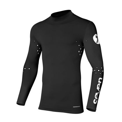 Maillot cross Seven ZERO LASER CUT COMPRESSION 2024 - Noir