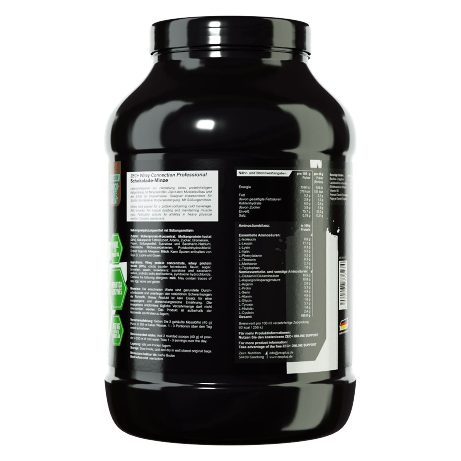 ZEC+ Whey Connection Professional Protein/ Eiweiß Mint-Chocolate