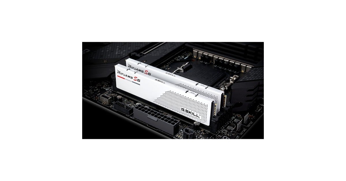 G.Skill64 GB DDR5-5600 Kit werkgeheugen  (Wit, F5-5600J3636D32GX2-RS5W, Ripjaws S5, XMP)