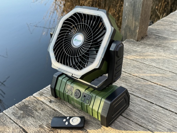 Ventilateur rechargeable Holdcarp (Avec 20000mAh Powerbank)