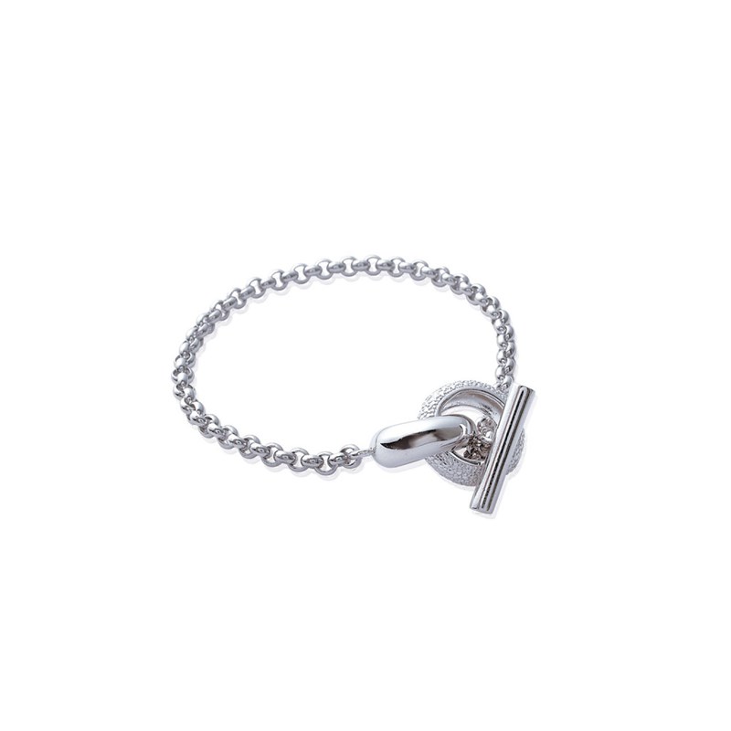 Bracelet Femme - Argent 925 - Oxyde de zirconium - Longueur : 18 cm