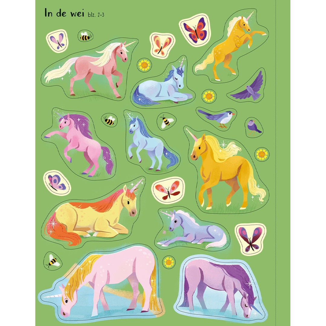 Usborne eerste stickerboek eenhoorns