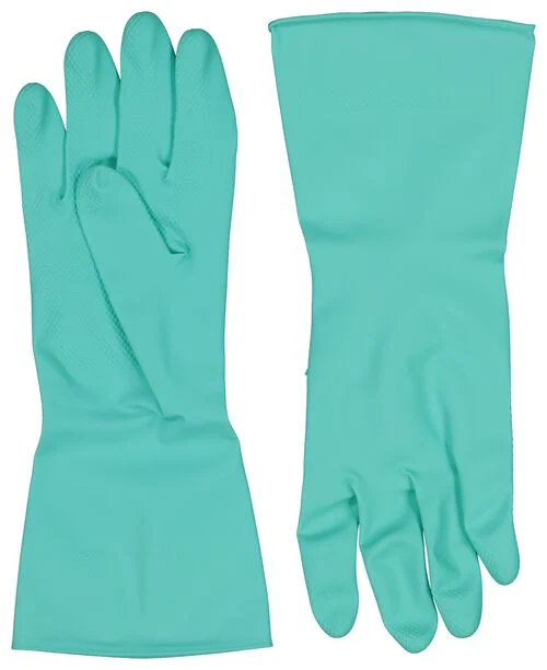 gants de ménage nitrile anti allergène taille M (7-7.5)