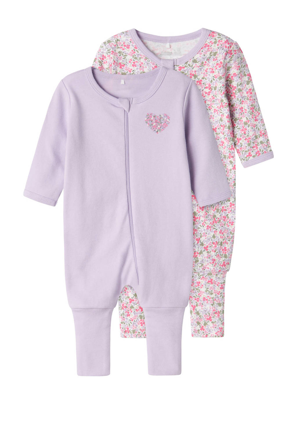 NAME IT pyjama NBFNIGHTSUIT - set van 2 lila