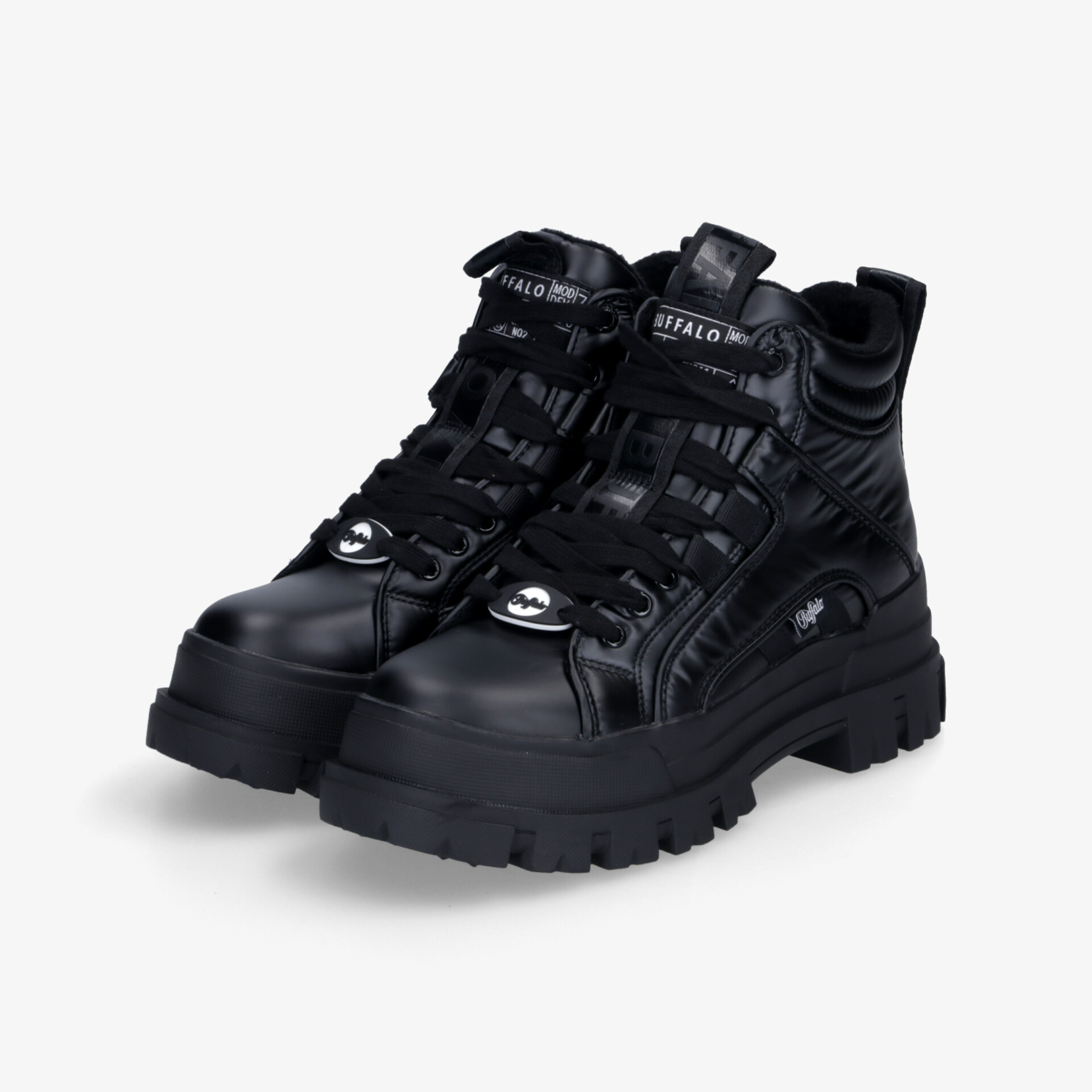Buffalo Aspha NC Mid Damen Biker Boots schwarz