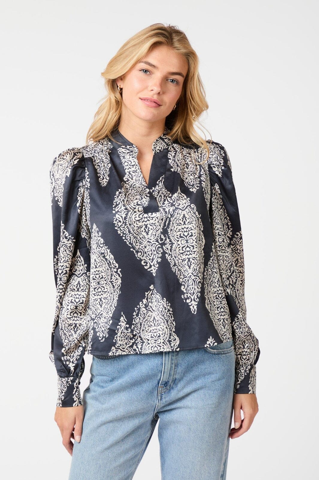 Neo Noir Rosslyn Paisley Drop Blouse 163976