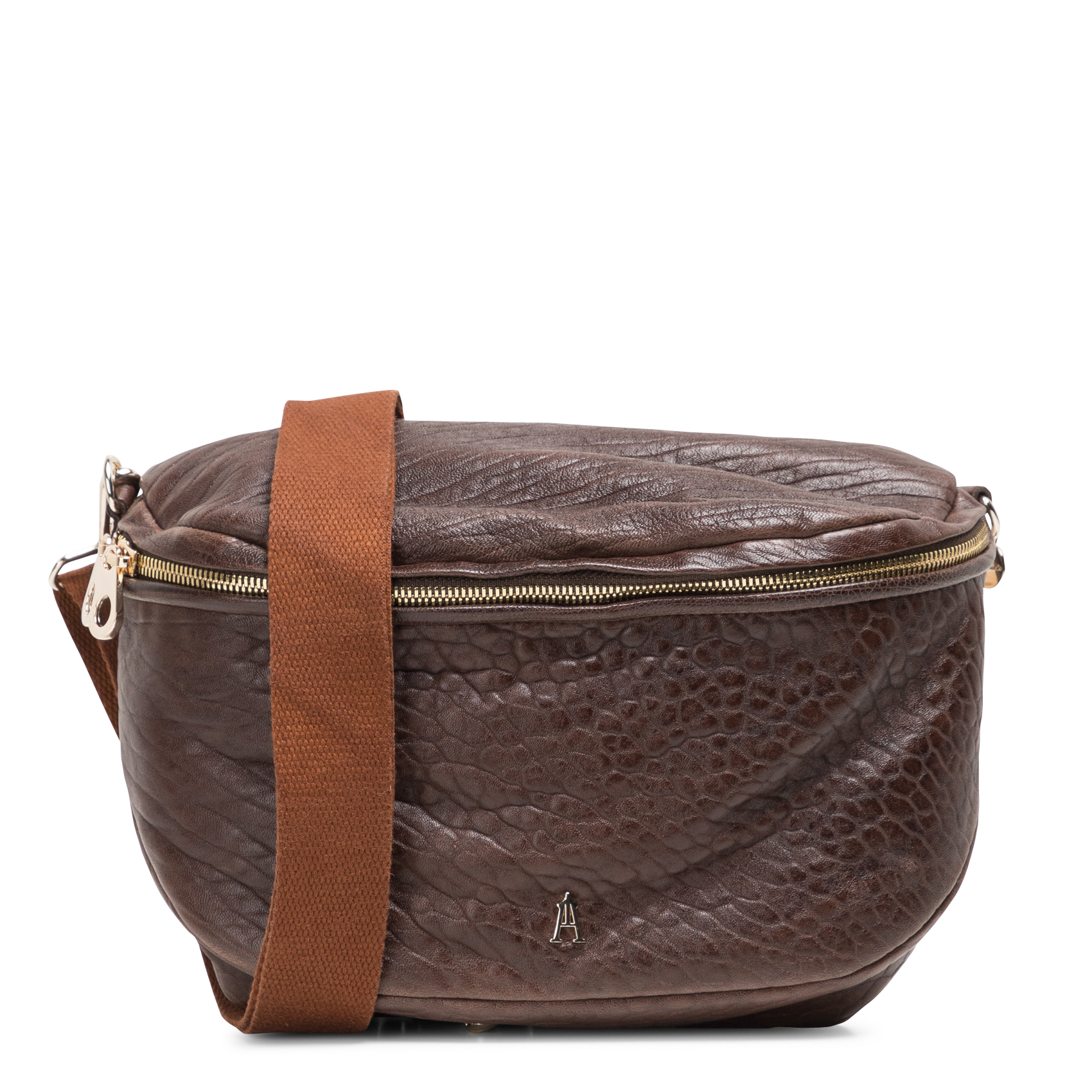 BIG BANANE - Sac banane en cuir d'agneau | Marron