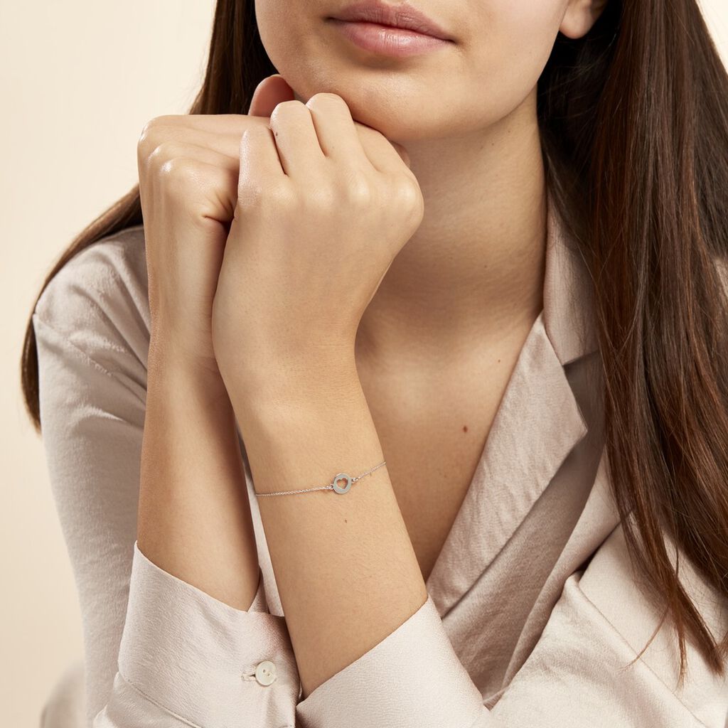 Bracelet Elenza Argent Blanc
