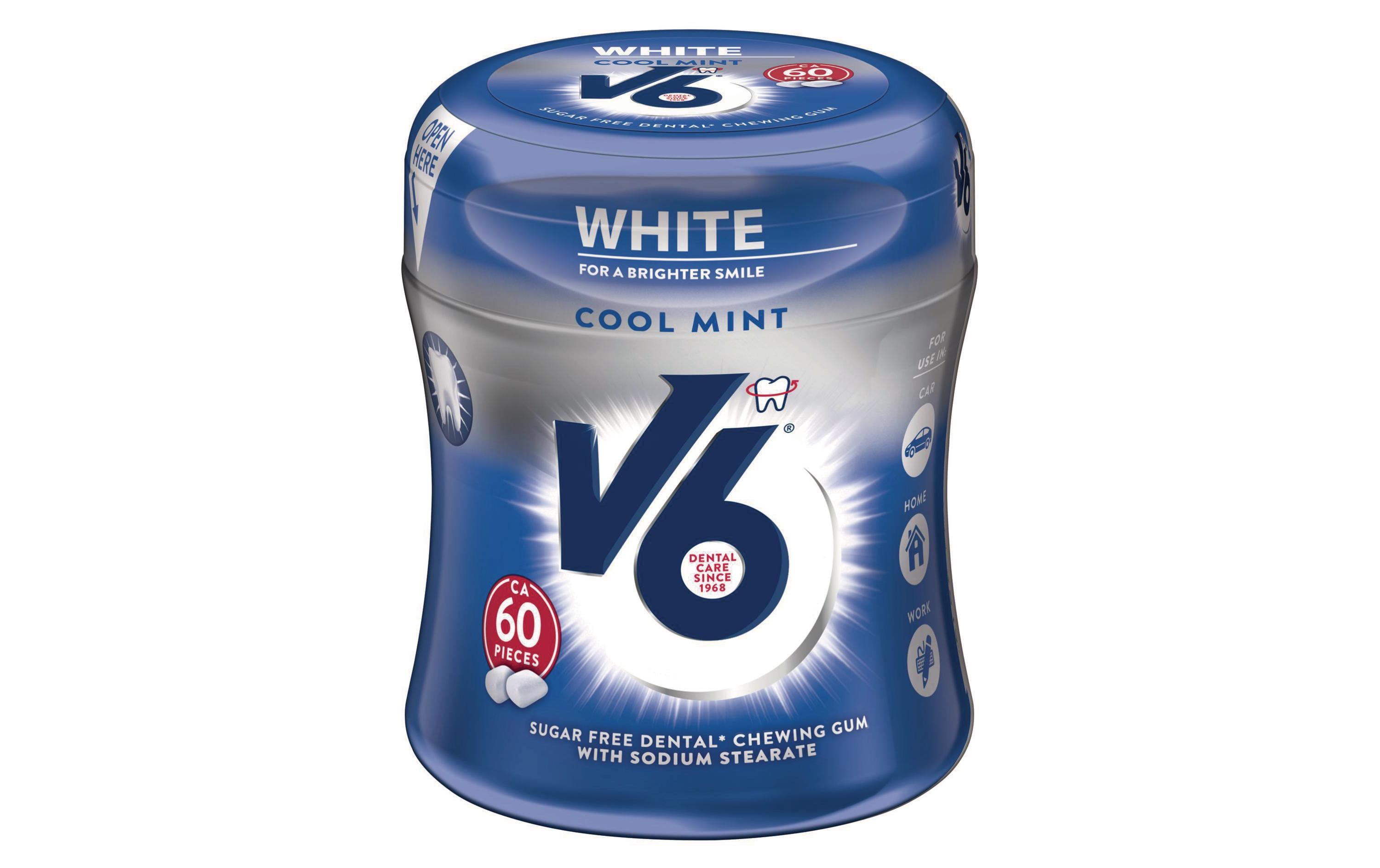 Kaugummi White Cool Mint 87 gKaugummi ohne Zucker