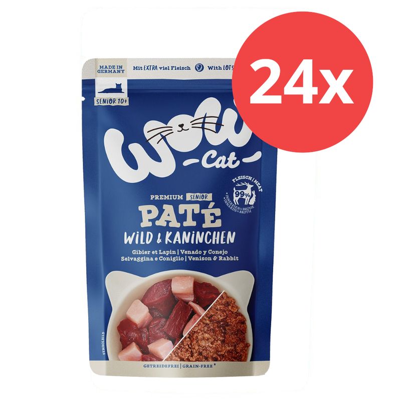 Sparpaket WOW Cat Senior Paté 24 x 125 g