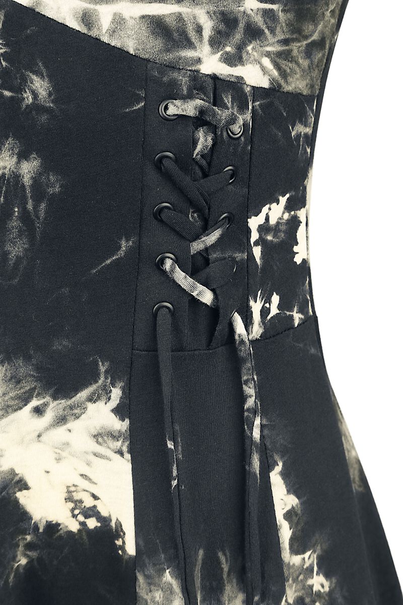 Robe Tie Dye Malin | Chemical Black Robe courte