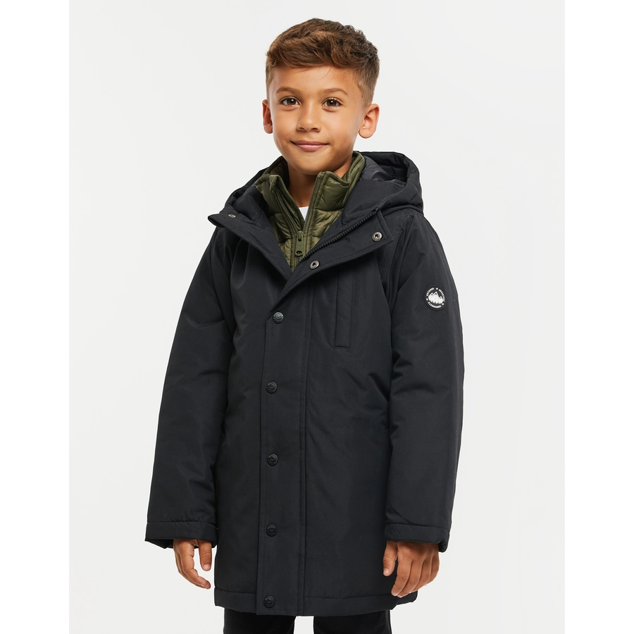 Threadboys Winterjacke THB Gilbert Mock Layer Black