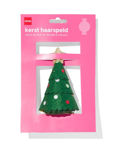 pince pour cheveux avec sapin de Noël