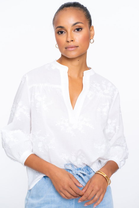 Geisha witte dames blouse