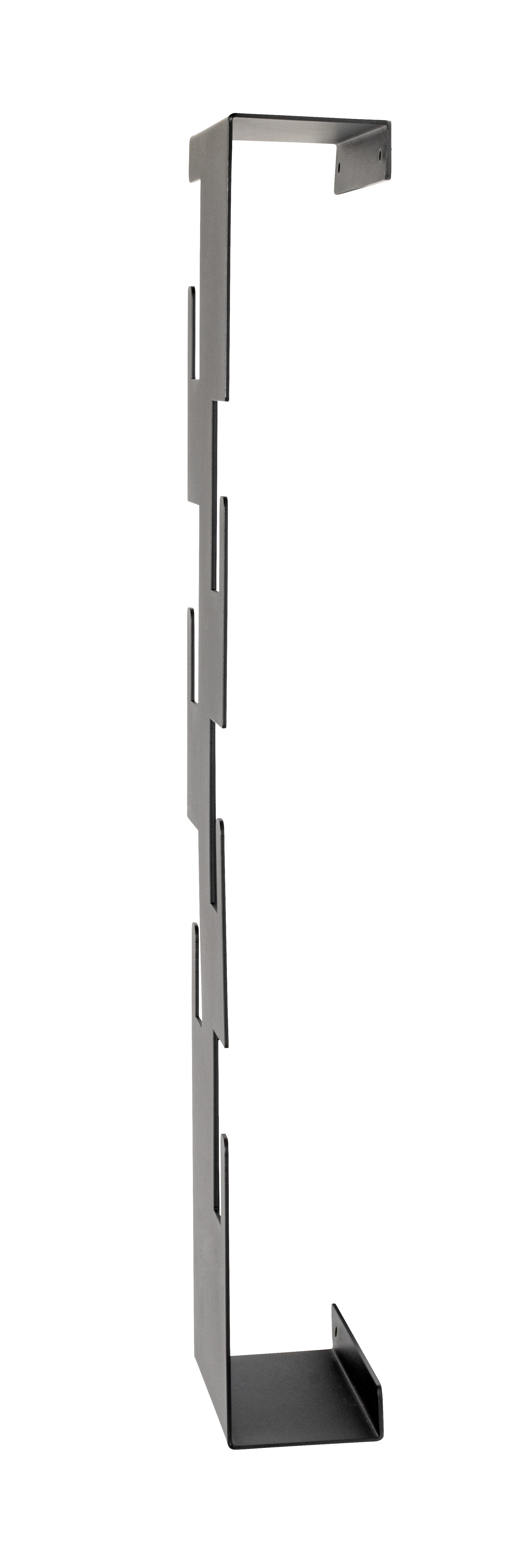 Wandgarderobe 15 x 60 cm schwarz