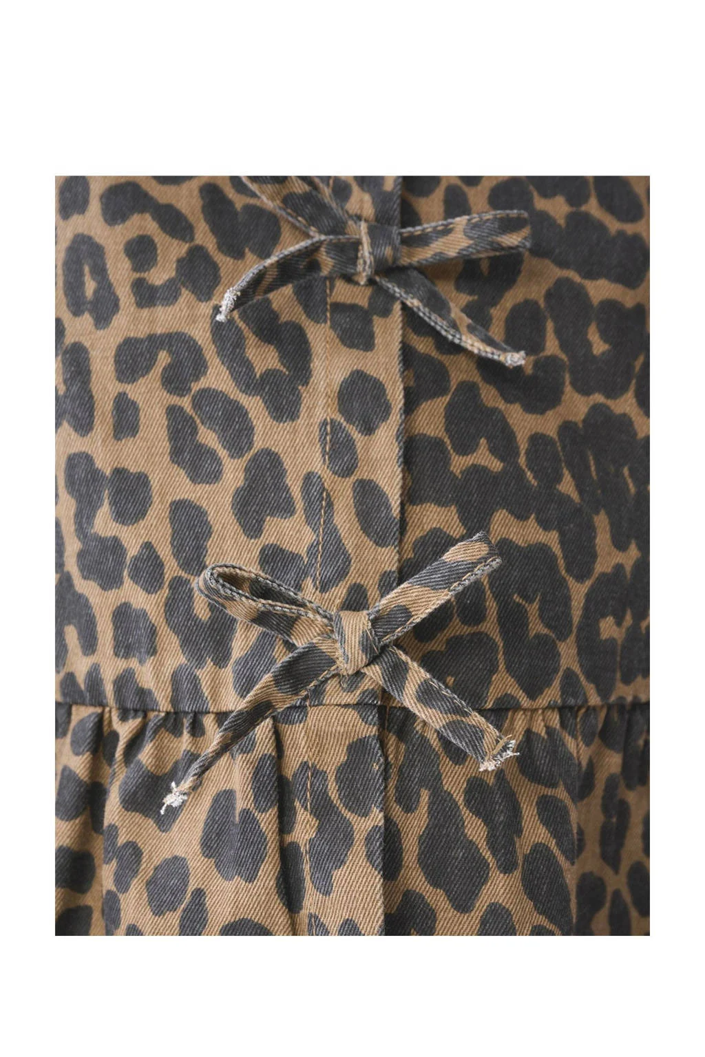 Shoeby blouse met panterprint bruin/zwart