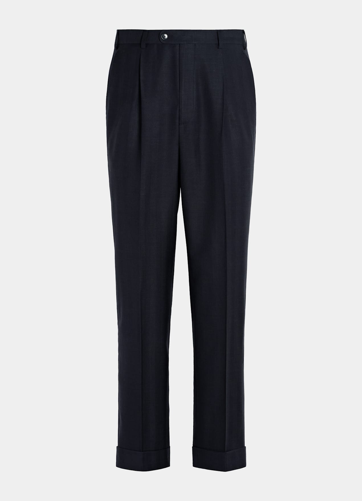 Costume Havana coupe Tailored bleu marine à chevrons