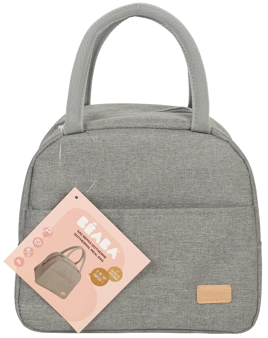 Kühltasche LUNCH (25x14,5x21,5) mit Tragegriffen in heather grey