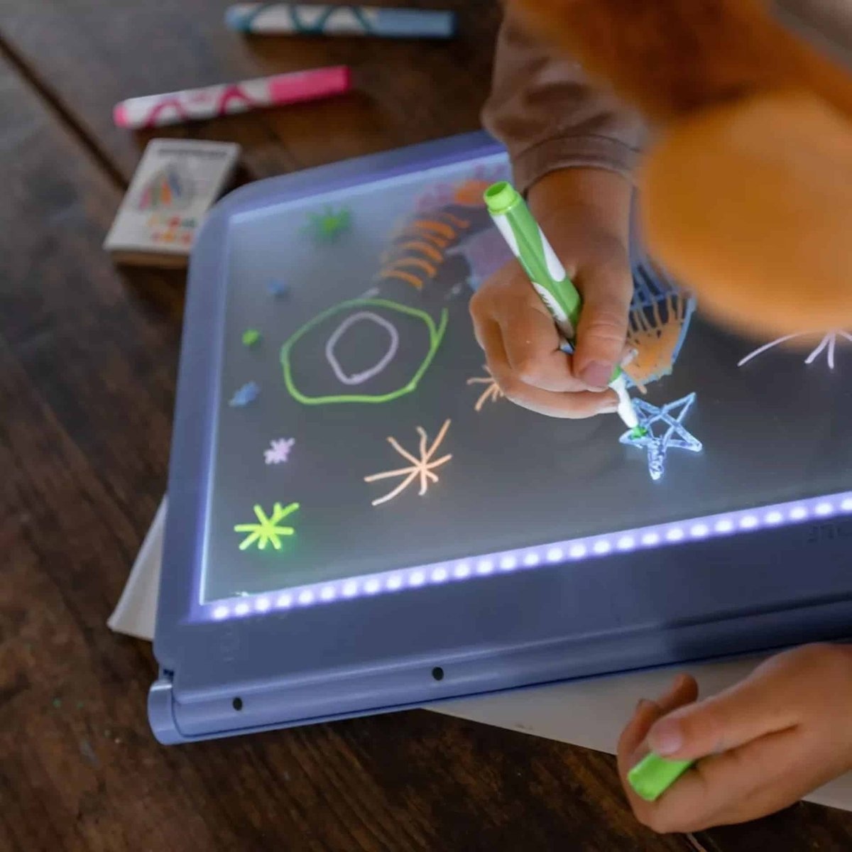 KidyWolf Kidywolf Kidydraw Pro Verlicht tekenbord Blauw