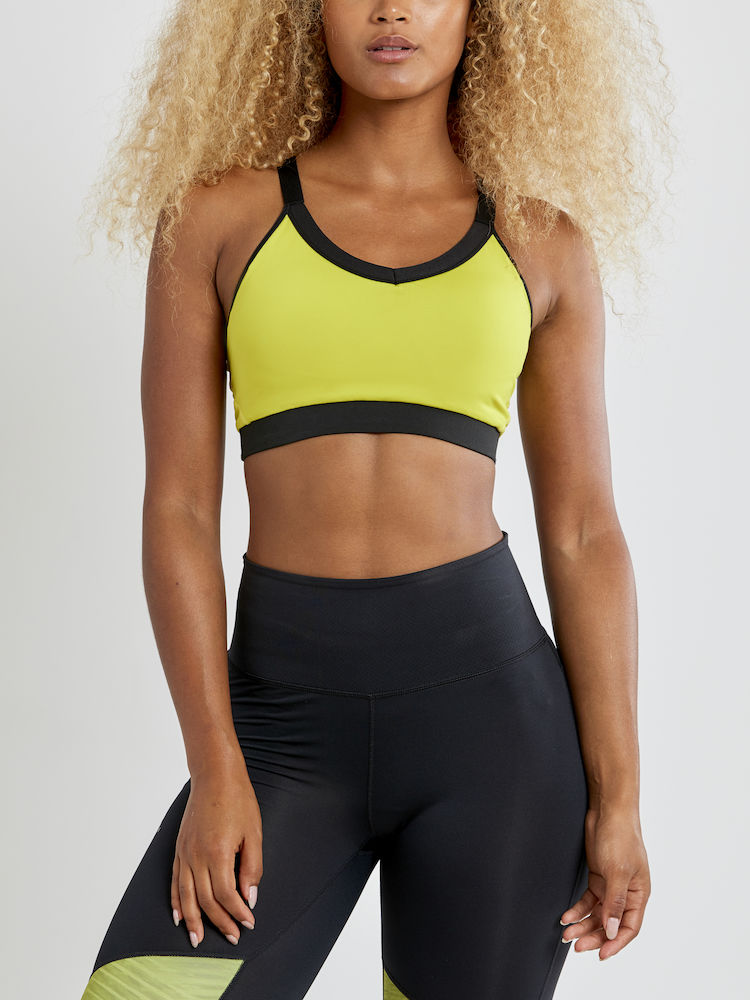 Craft Motion Sports BH gul/sort