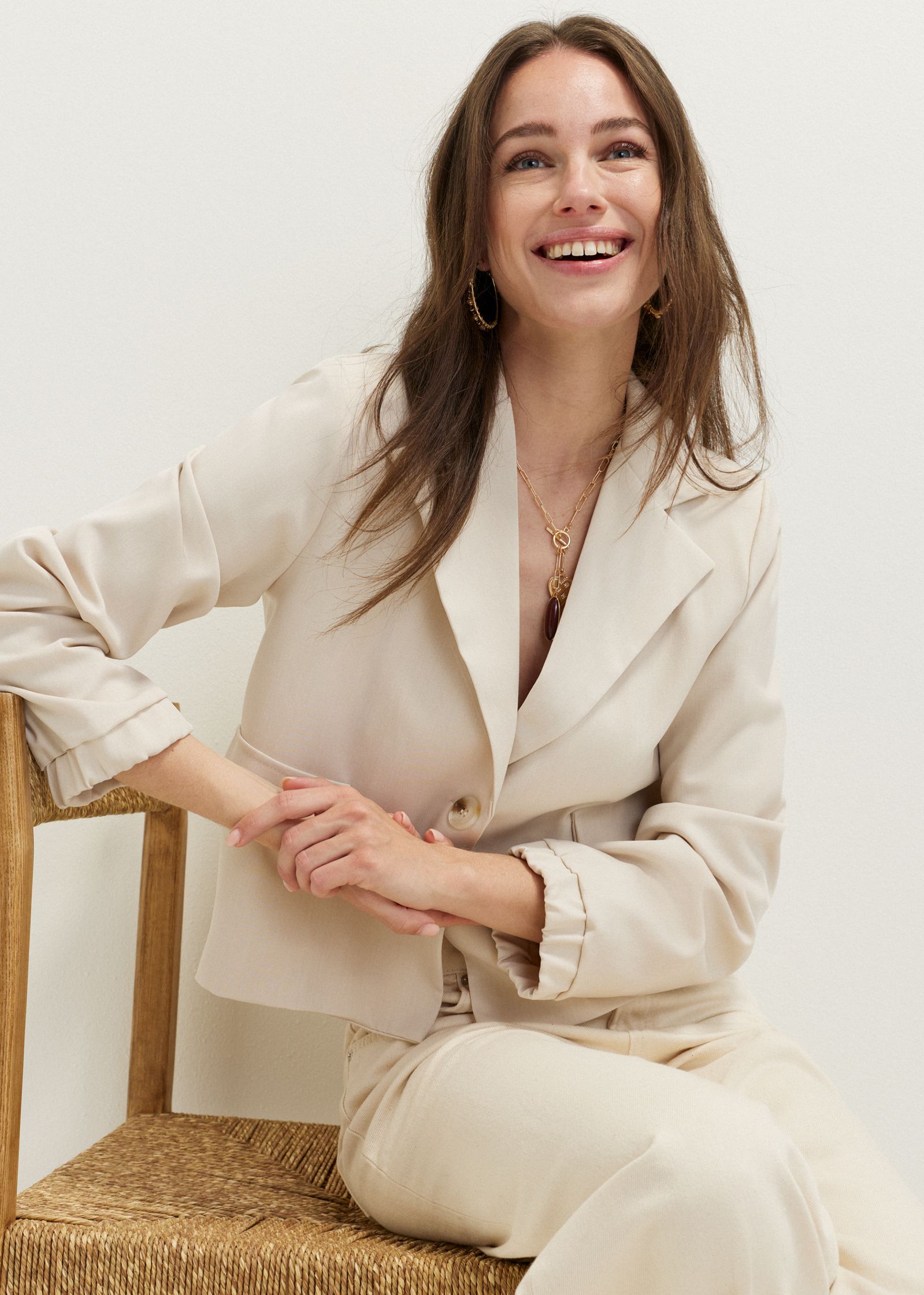 Cropped blazer