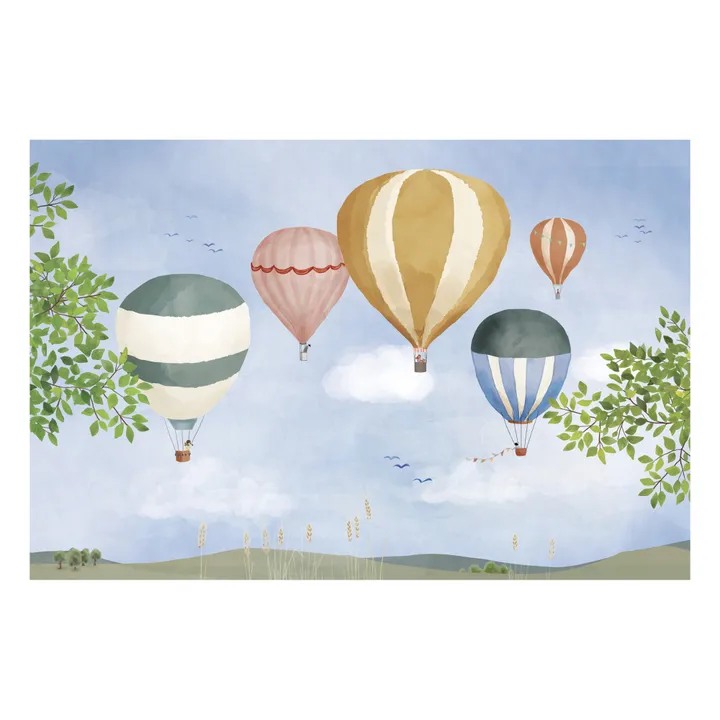 MIMI'lou Affiche Montgolfière Aquarelle