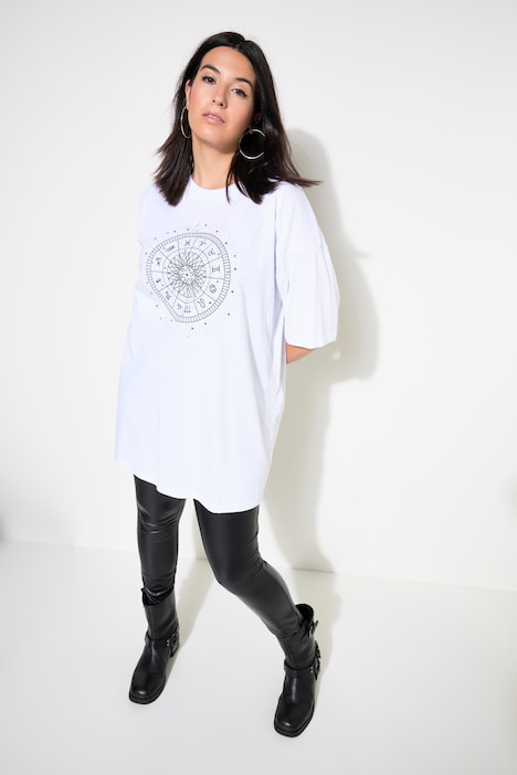 T-Shirt, oversized, Astro Print